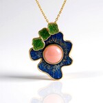 Collana in argento con Opale Rosa (Adela Silber)