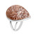 Zilveren ring met een oceaan jaspis (Bali Barong)