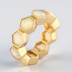 Bague en argent et Opale Welo (de Melo Essence)