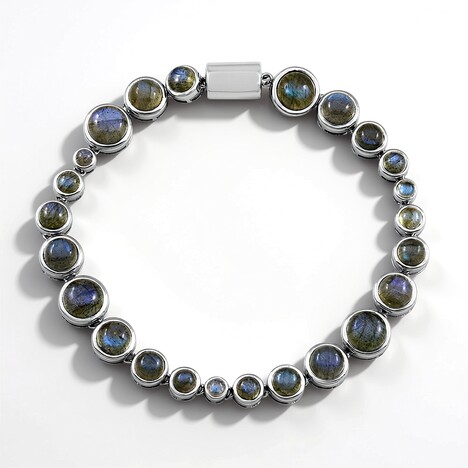 Bracciale in argento con Labradorite Blu Maniry (KM by Juwelo)