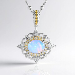 Collana in argento con Opale di Welo (Dallas Prince Designs)