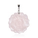 Pendentif en argent et Quartz rose