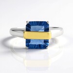 Anello in argento con Fluorite Cangiante