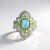 Bague en argent et Topaze bleu ciel
