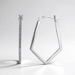 Orecchini in argento con Zircone (Adela Silber)