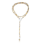 White Freshwater Pearl Silver Necklace