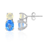 Orecchini in argento con Topazio Blu Indaco