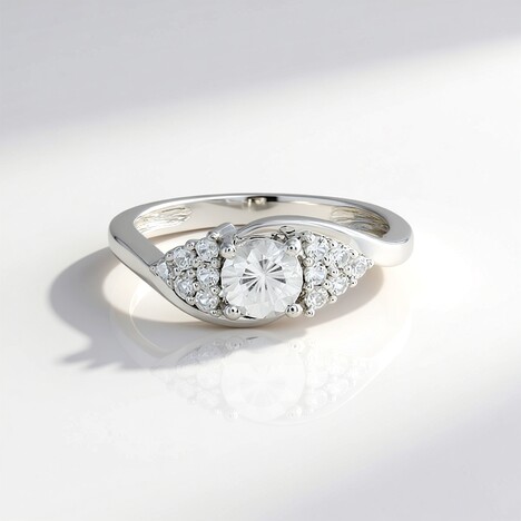 Bague en argent et Zircon
