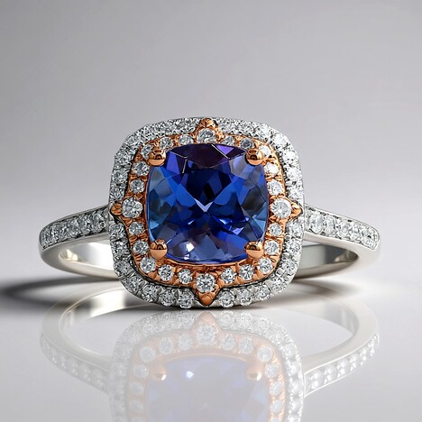 Anello in oro con Tanzanite AAA (CIRARI)
