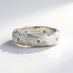 Anello in argento con Diamante Champagne I3 (de Melo Essence)
