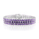 Bracelet en argent et Améthyste de Zambie