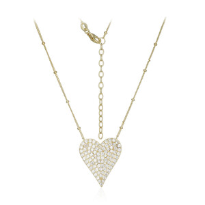 Zircon Silver Necklace (Adela Silber)