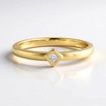 Anello in argento con Diamante I3 (H)