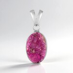 Ciondolo in argento con Cobalto Calcite (Bali Barong)