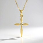 Collana in argento con Diamante Cioccolato I2