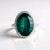 Anello in argento con Fluorite Blu Caraibico