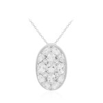 Collana in argento con Topazio Bianco