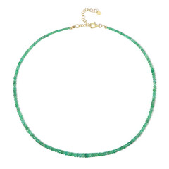 Zilveren halsketting met Ethiopische smaragden