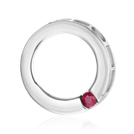 Rubin-Silberanhänger (MONOSONO COLLECTION)