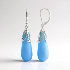 Orecchini in argento con Quarzo Azzurro