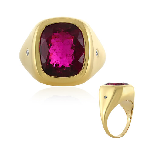 AAA-Brasilianischer Rubellit-Goldring (AMAYANI)