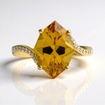 Anello in oro con Citrino (CIRARI)