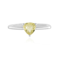 Bague en argent et Fluorite jaune