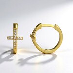 Orecchini in argento con Zircone (Adela Silber)