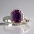 Bague en or et Saphir parme (CIRARI)