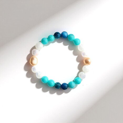 Bracciale con Perla d'Acqua Dolce Pesca (Riya)