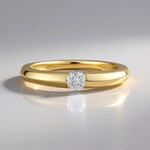Anello in oro con Diamante IF (G) (de Melo Gold)