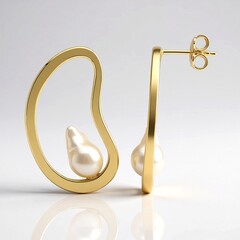 Orecchini in argento con Perla Akoya platino
