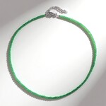 Collana in argento con Avventurina Verde