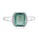 Green Fluorite Silver Ring