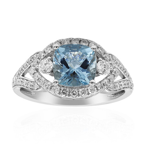 14K AAA Brazilian Aquamarine Gold Ring (CIRARI)