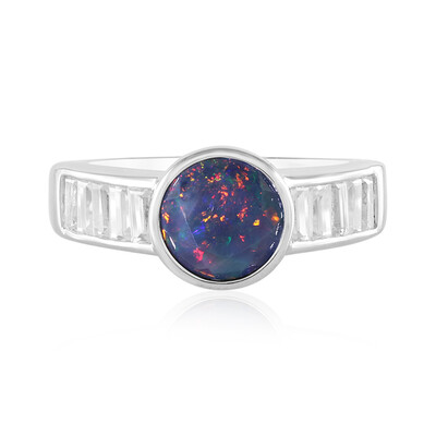 Bague en argent et Opale Mezezo