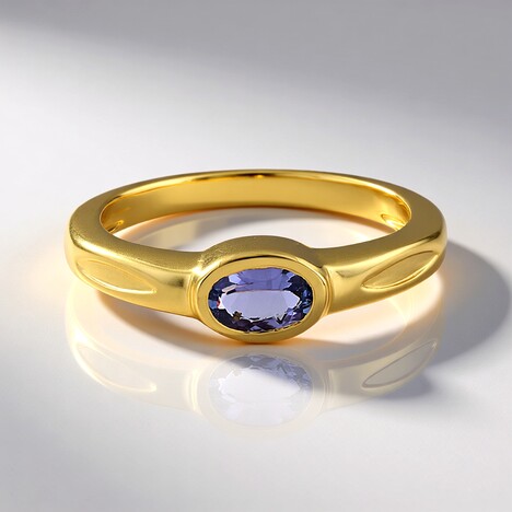 Anello in argento con Tanzanite