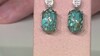 Pendientes en plata con Turquesa azul plateadas de Mohave (Faszination Türkis)