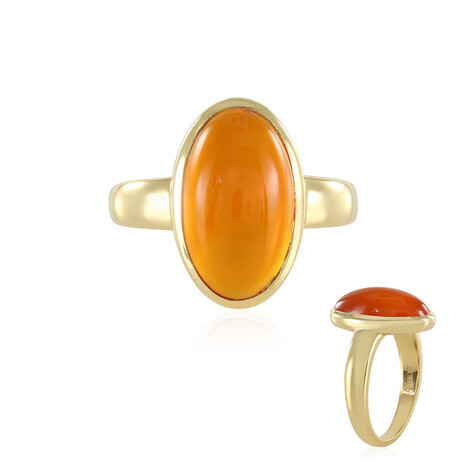 Zilveren ring met een carneool