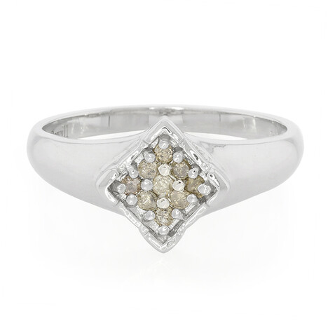 Schokoladen-Diamant-Silberring