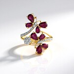 Anello in argento con Rodolite di Naktamunda