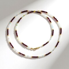 Collana in argento con Berillo Fancy (Riya)