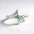 Anello in argento con Smeraldo Russo