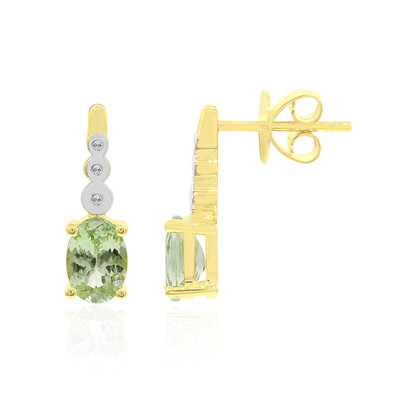 Pendientes en oro con Tsavorita Kenia (Tenner Diniz)