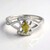 Anello placcato in platino con Tormalina Cuprian