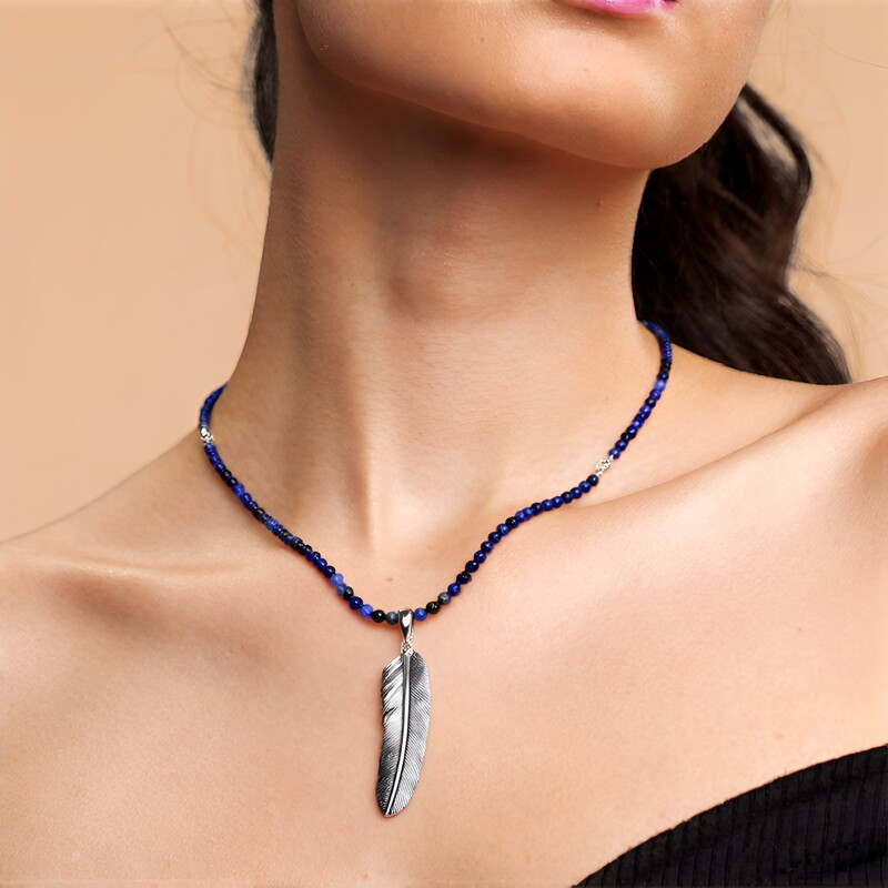 Collar en plata con Sodalita (Jones Lee)