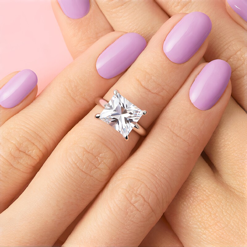 Weißer Quarz-Silberring