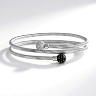 Bracciale in argento con Spinello Nero (SUHANA)