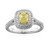 SI2 Yellow Diamond Platinum Ring (CIRARI)