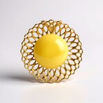 Ciondolo in argento con Ambra Milky Baltica (dagen)